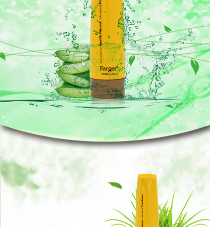 Farger Fage Green Tea Fragrance Anti-Dryness Spring Fiber Elastic Fiber Anti-Frizz Volumizing Moisturizing Styling Curly Hair Aloe Vera