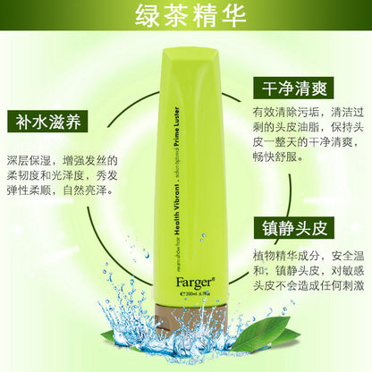 Farger Fage Green Tea Fragrance Anti-Dryness Spring Fiber Elastic Fiber Anti-Frizz Volumizing Moisturizing Styling Curly Hair Aloe Vera